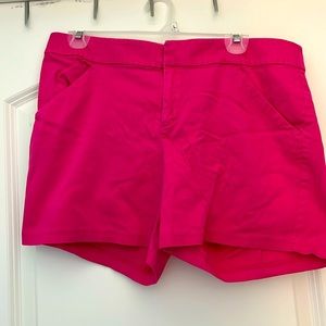 INC Size 10 5” shorts in hot pink.